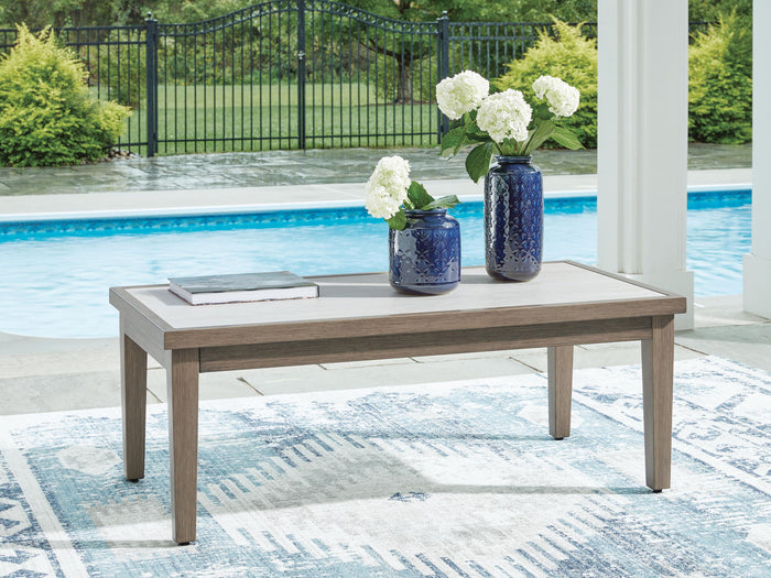 Rainier Ranch - Rectangular Cocktail Table - Brown / Beige image 3