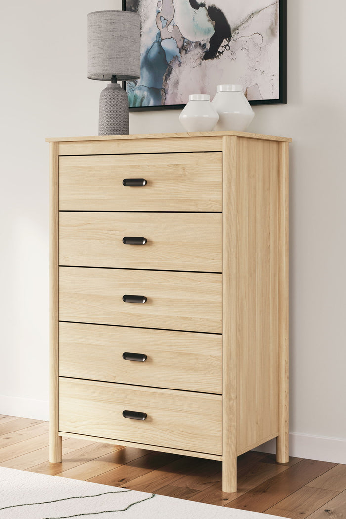 Cabinella - Five Drawer Chest - Tan image 2