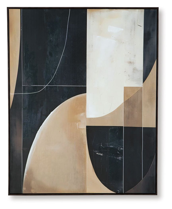 Ewanford - Wall Art - Black / Brown / Tan image 3