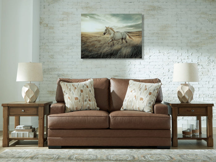 VillaCourt - Loveseat - Caramel image 2