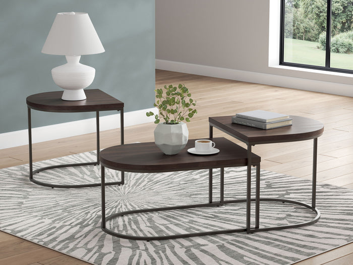 Vanmore - Occasional Table Set (Set of 3) - Dark Brown image 3