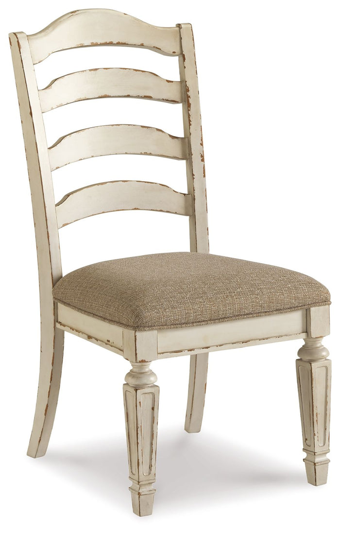Realyn - Dining UPH Side Chair (Set of 2) - Ladderback - Chipped White image 2