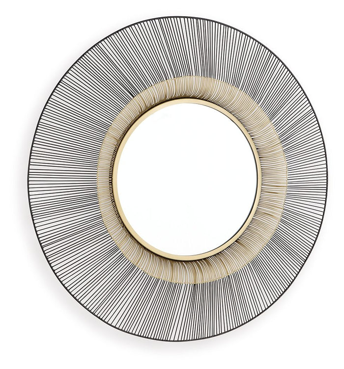 Dallmen - Accent Mirror - Black / Gold Finish image 3