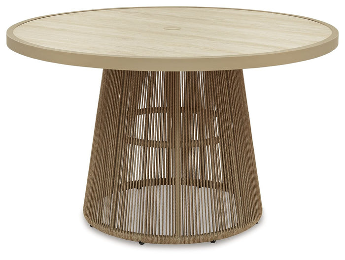 Orchard Beach - Outdoor Dining Table - Beige image 1