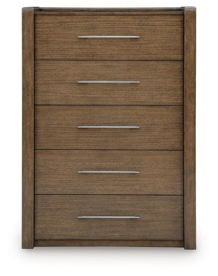 Marxmore - Five Drawer Chest - Brown image 3