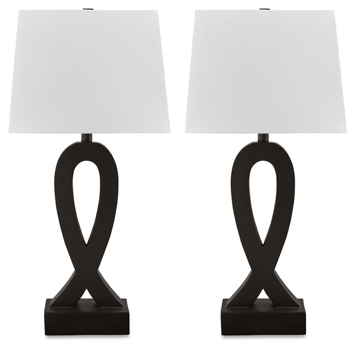 Markellton - Poly Table Lamp (Set of 2) - Black image 1