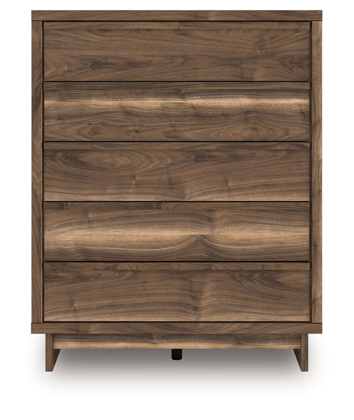 Chirason - Five Drawer Wide Chest - Brown image 3