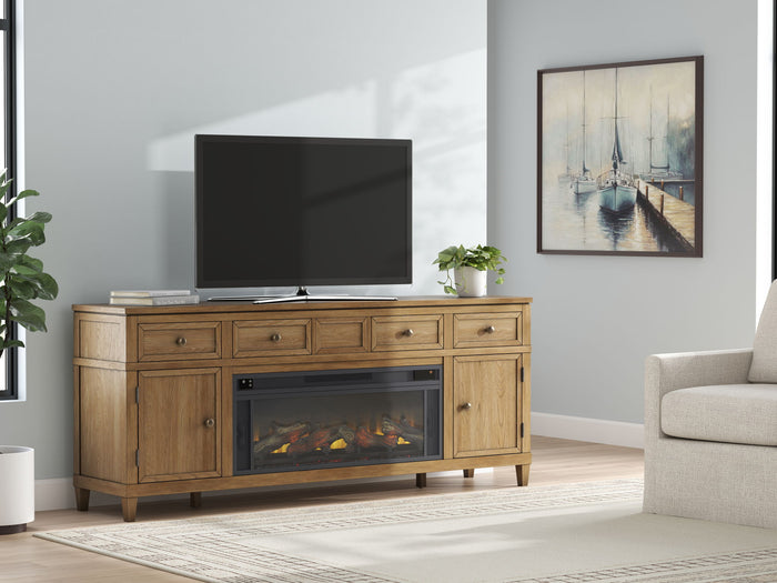 Sharlance - 81" TV Stand With Electric Fireplace image 3
