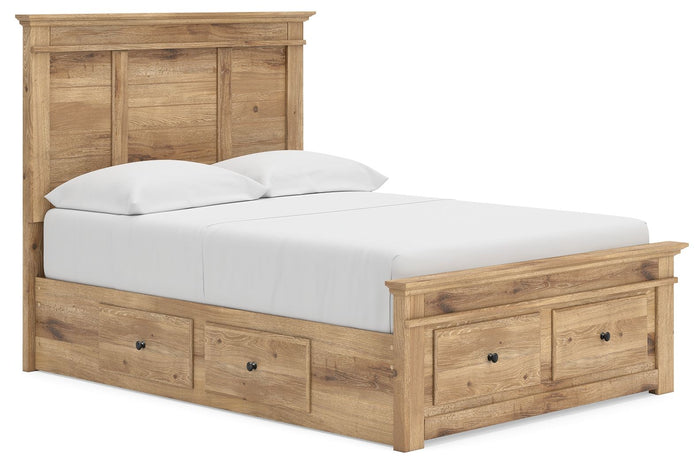 Makidern - Panel Storage Bed With 2 Under Bed Storage Units image 4