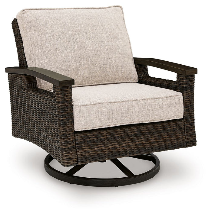 Monterey Point - Swivel Lounge Chair (Set of 2) - Dark Brown image 2