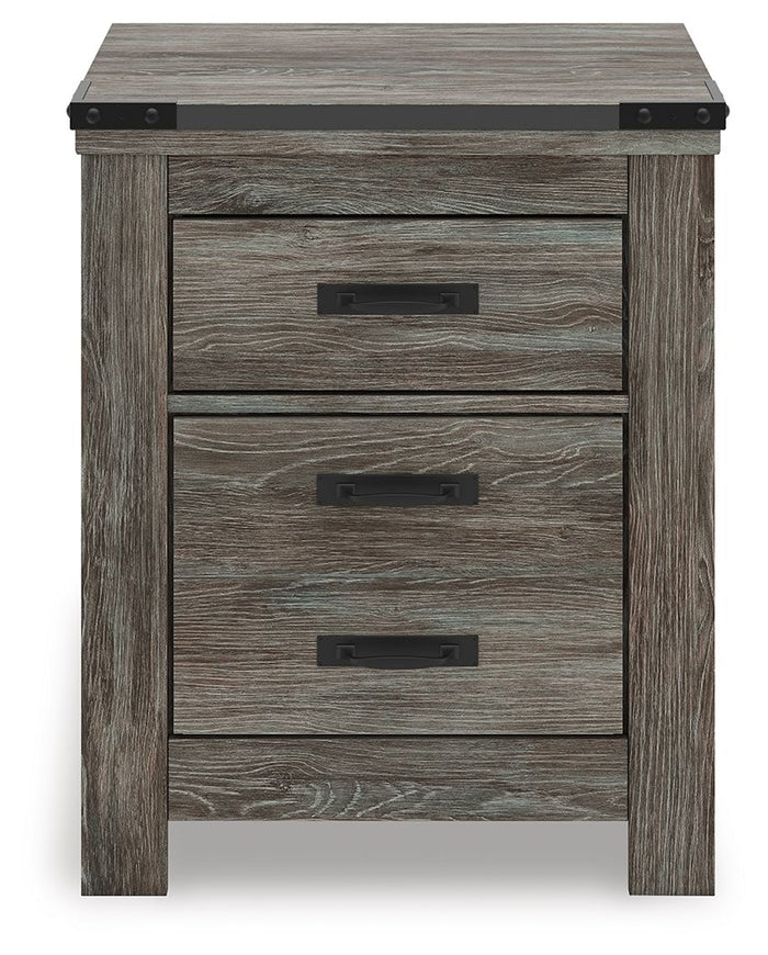 Frandern - Two Drawer Night Stand - Gray image 3