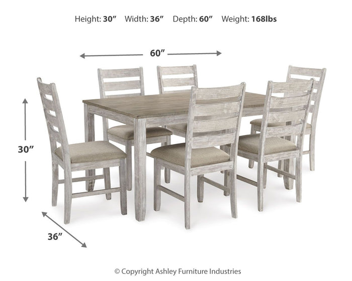 Skempton - Dining Room Table Set (Set of 7) - White image 2