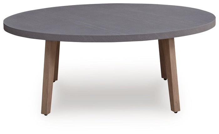 Harmony Headlands - Oval Cocktail Table - Natural / Gray image 2