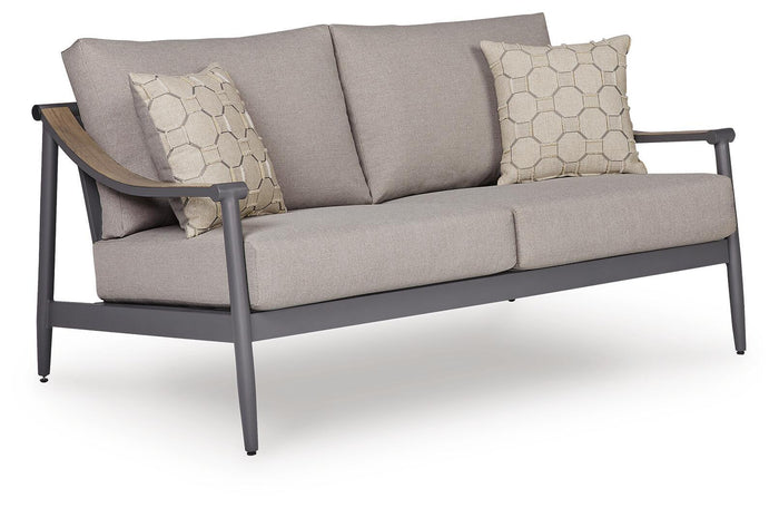 Ocean Beach - Loveseat With Cushion - Gray image 1