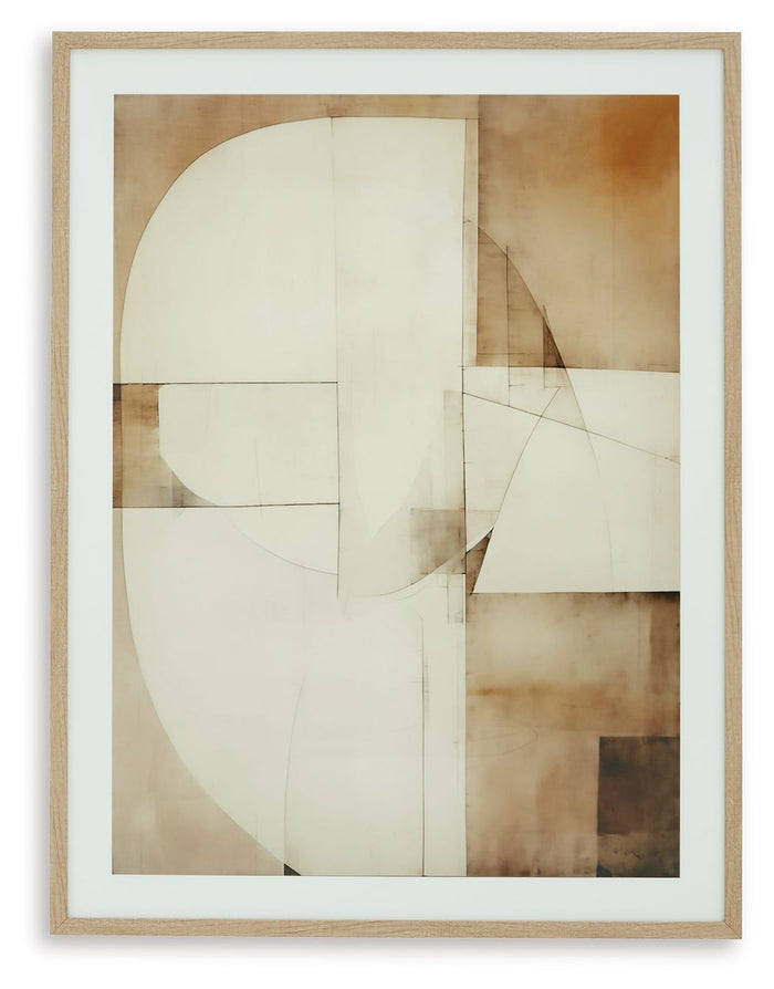 Corlain - Wall Art - Brown / Tan / White image 1