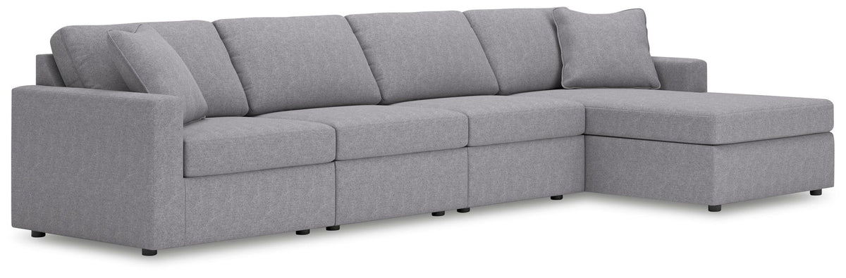 Gray / 4 Pc. Sectional With Raf Corner Chaise
