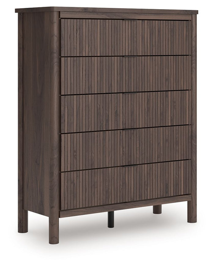 Pamytta - Five Drawer Wide Chest - Brown image 1