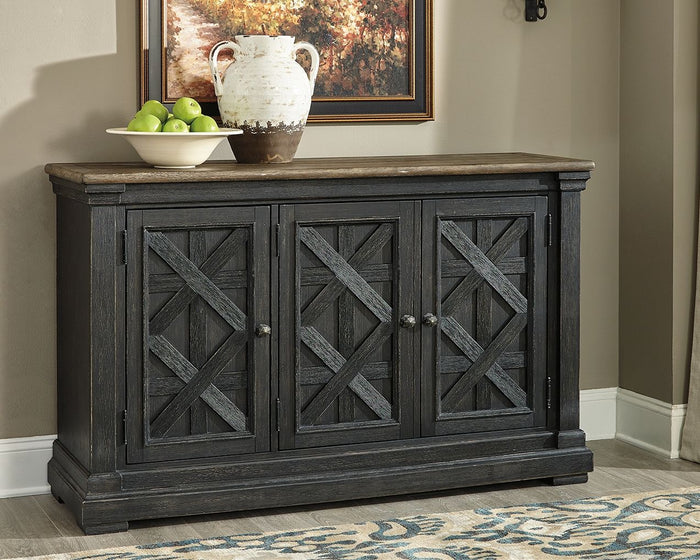 Tyler Creek - Dining Room Server - Black / Gray image 4