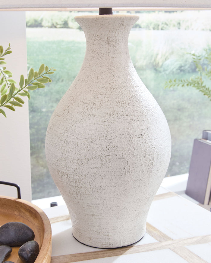 Ashbend - Ceramic Table Lamp - Antique White image 4