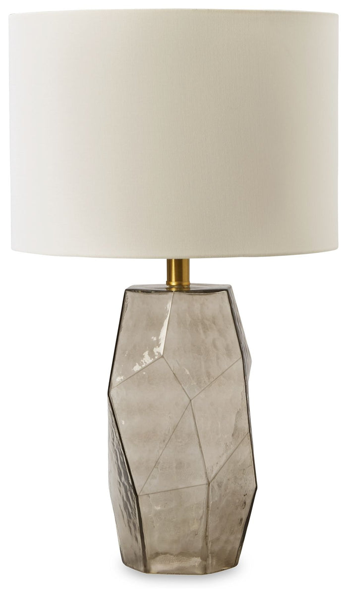 Taylow - Glass Table Lamp  - Gray image 1