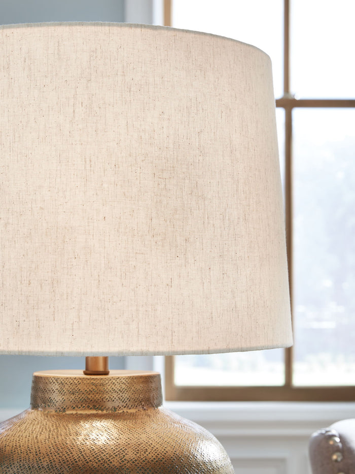 Madney - Metal Table Lamp - Antique Gold Finish image 3