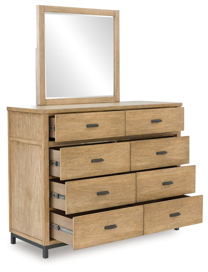 Tomtyn - Dresser And Mirror - Light Brown image 2
