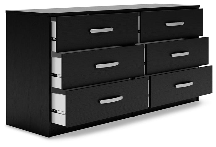 Finch - Six Drawer Dresser - 29'' Height - Black image 2