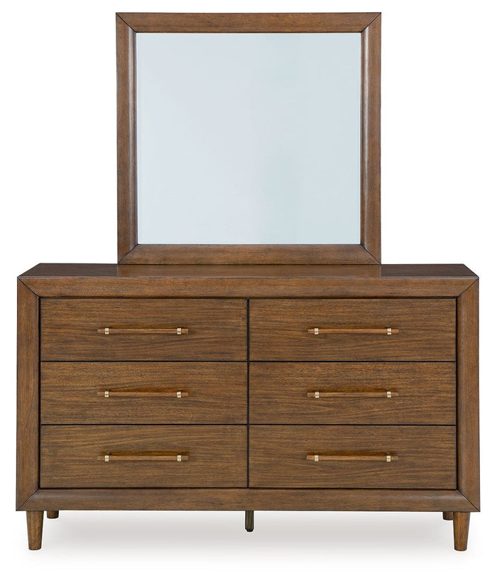 Lyncott - Dresser And Mirror - Brown image 2