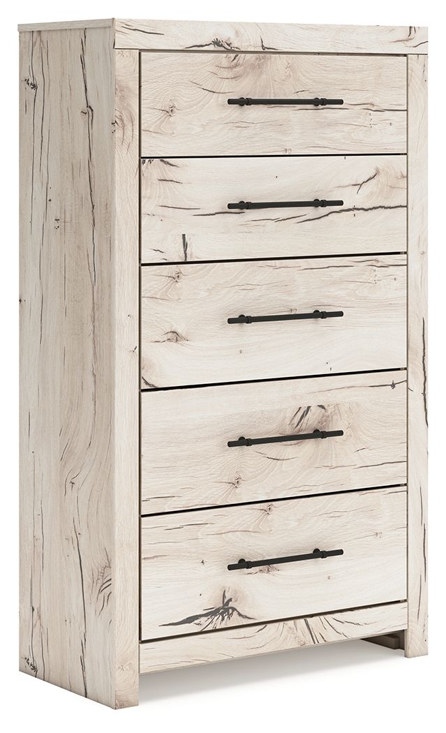 Lawroy - Five Drawer Chest - Light Natural image 1