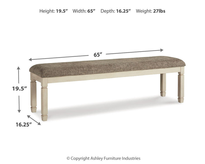 Bolanburg - Extra Large UPH DRM Bench - Brown / Beige image 2