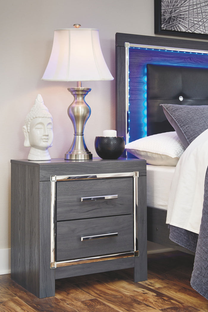 Lodanna - Two Drawer Night Stand - Gray image 2