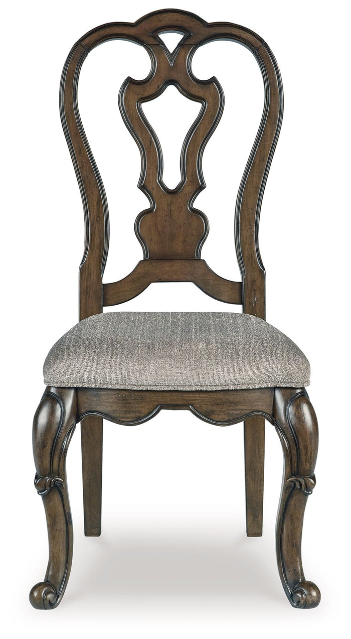 Maylee - Dining Upholstered Side Chair (Set of 2) - Dark Brown image 3