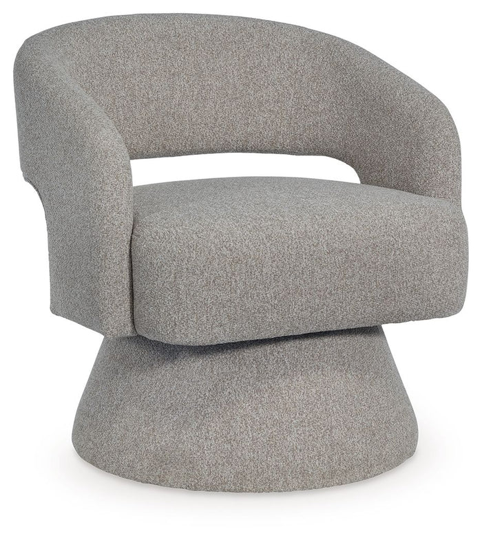 Nashkins - Swivel Accent Chair - Pebble image 1
