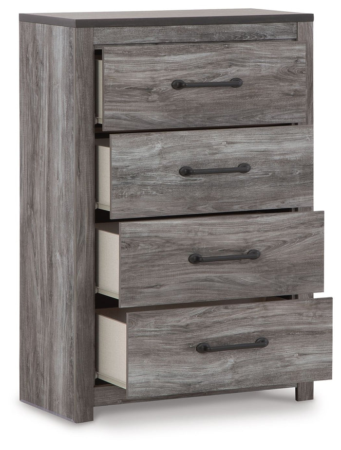 Bronyan - Four Drawer Chest - Dark Gray image 2