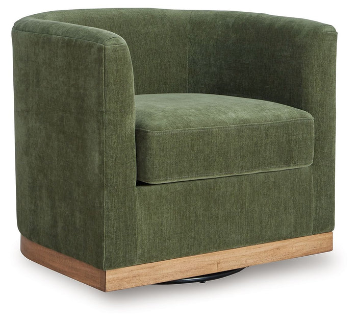 Jersonlow - Swivel Chair - Forest Green image 1