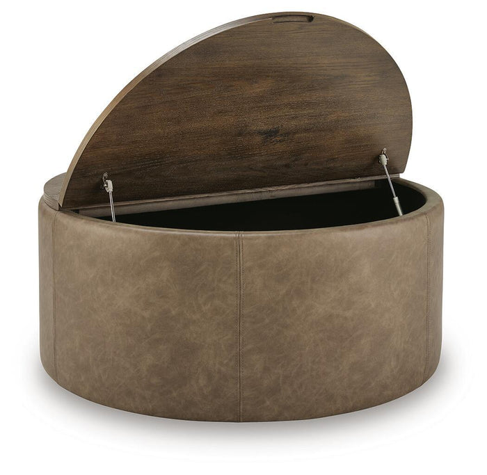 Bethanstone - Storage Ottoman - Warm Brown image 3