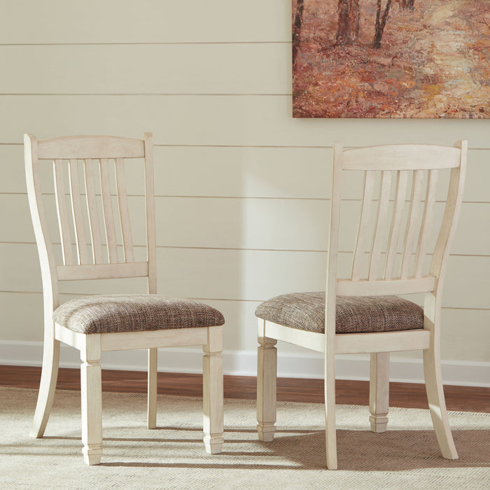 Bolanburg - Dining UPH Side Chair (Set of 2) - Rake Back - Brown / Beige image 3