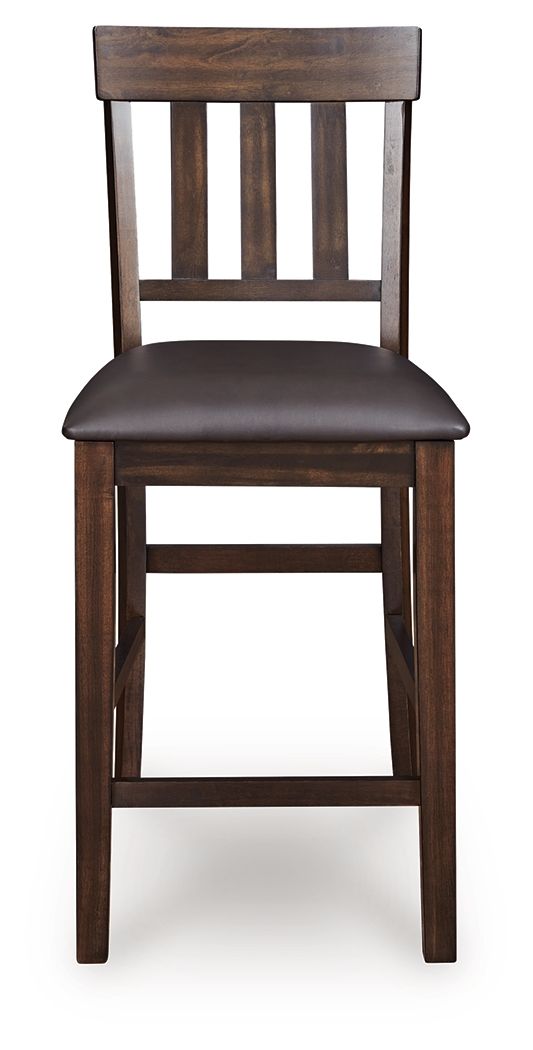 Haddigan - Upholstered Barstool (Set of 2) - Dark Brown image 2