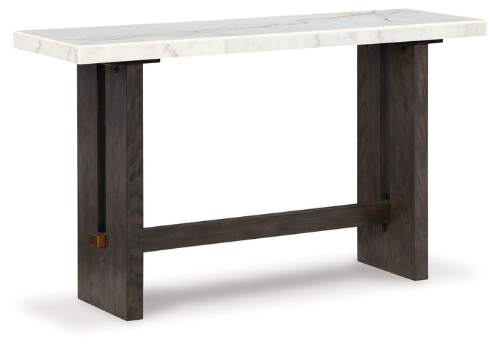 Burkhaus - Sofa Table - White / Dark Brown image 1