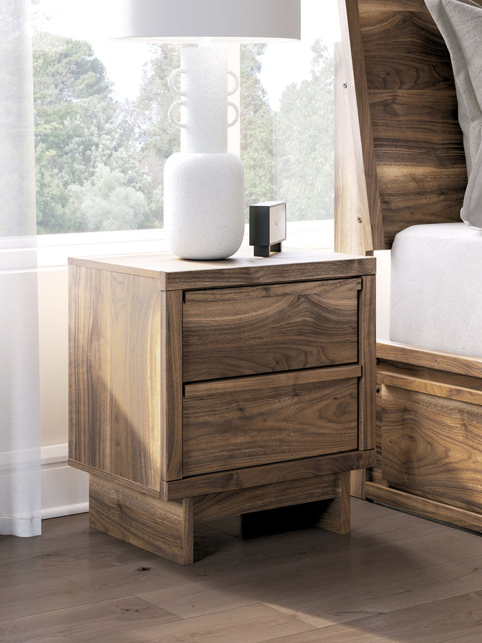 Chirason - Two Drawer Night Stand - Brown image 4