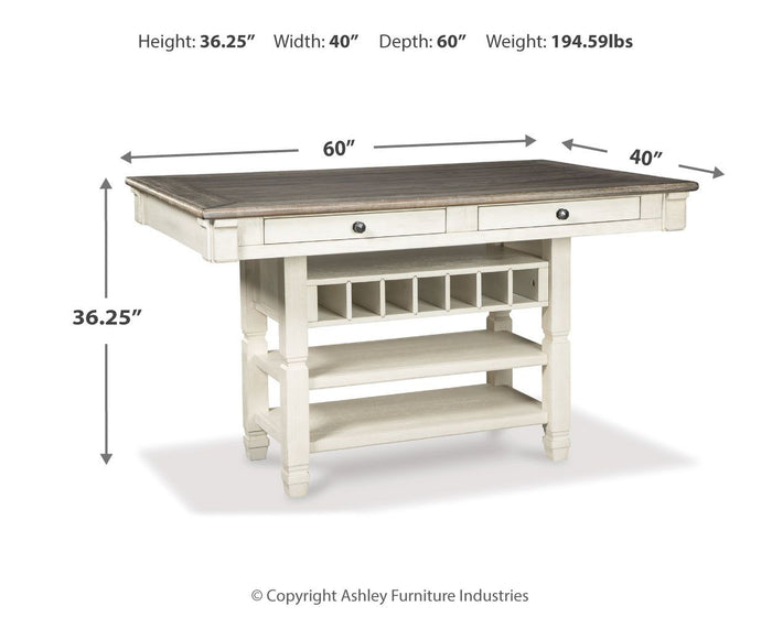 Bolanburg - Rectangular Dining Room Counter Table - Beige image 2