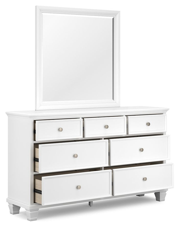 Fortman - Dresser And Mirror - White image 3