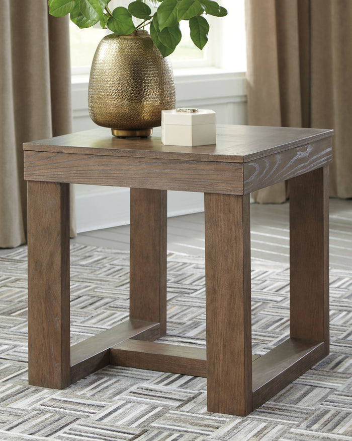 Cariton - Square End Table - Gray image 2