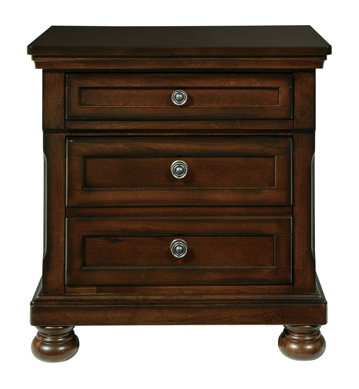 Porter - Two Drawer Night Stand - Dark Brown image 2