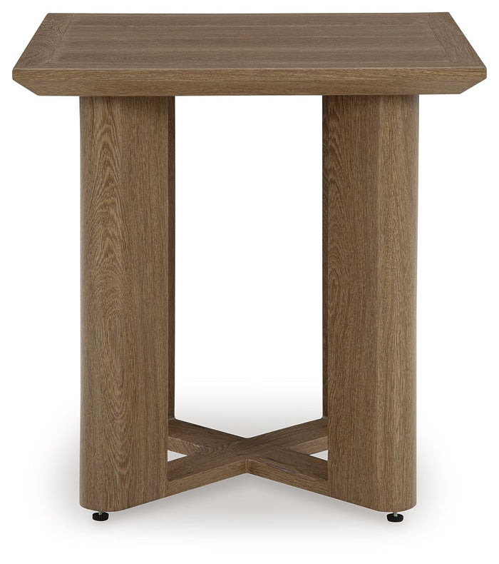 Serene Bay - Square End Table - Dark Brown image 2