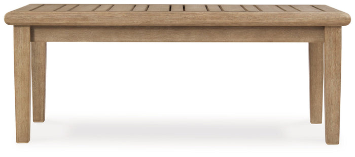 Carter Hall - Rectangular Cocktail Table - Beige image 2