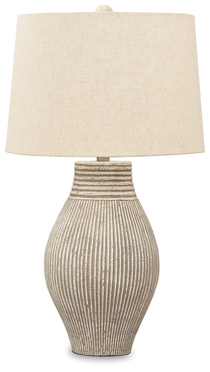 Layal - Paper Table Lamp  - Beige image 1