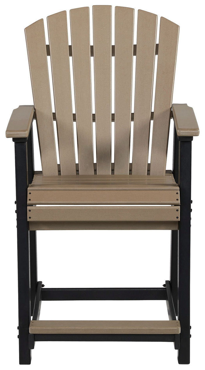 Fairen Trail - Barstool (Set of 2) - Black / Driftwood image 2