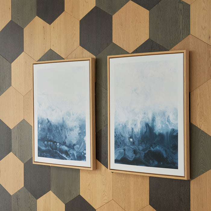 Holport - Wall Art Set (Set of 2) - Blue / White image 2