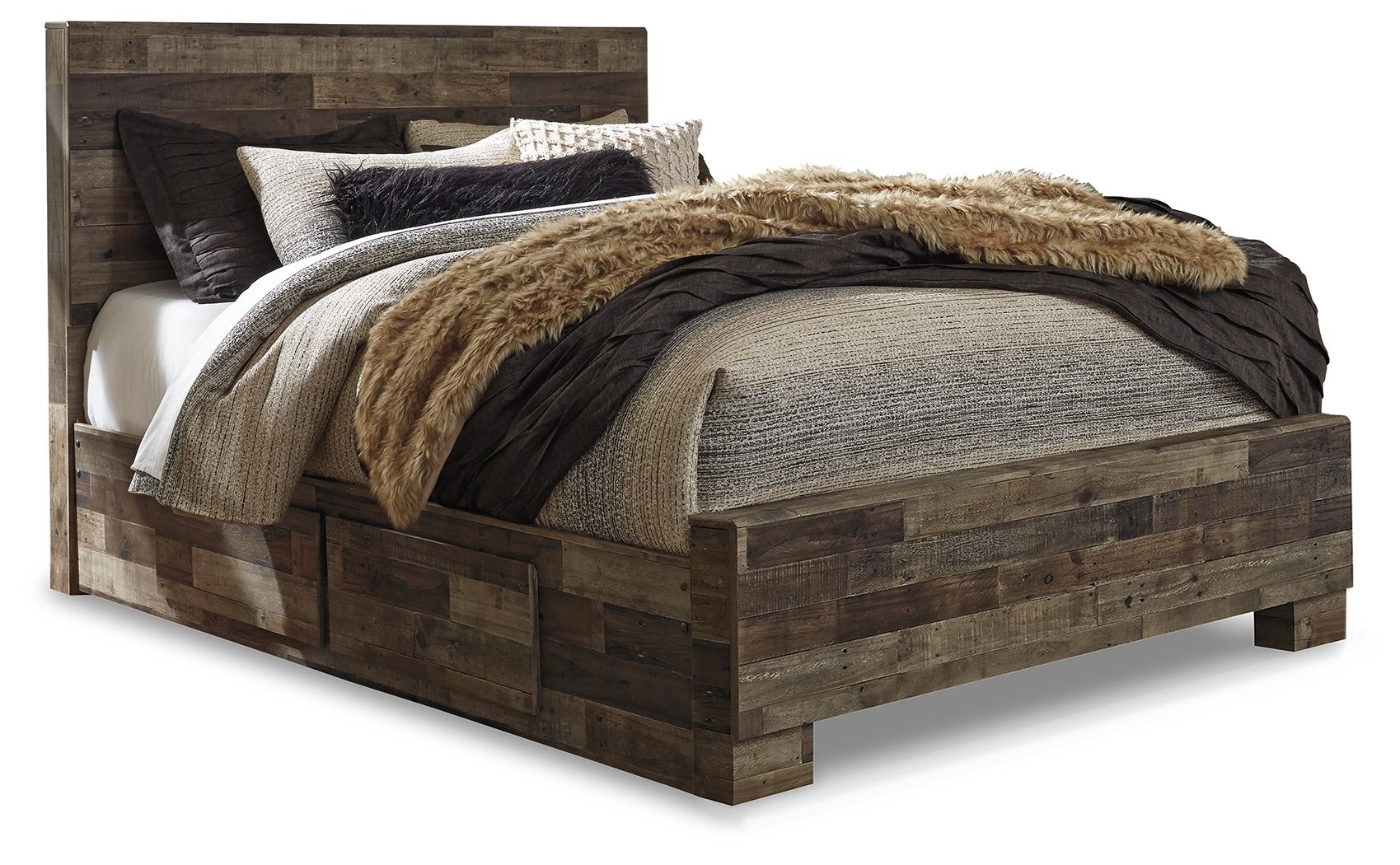 Dark Gray / Queen / 2 Under Bed Drawers